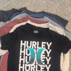 Hurley Logo T-Shirts in Black, Red, Blue, and Gray